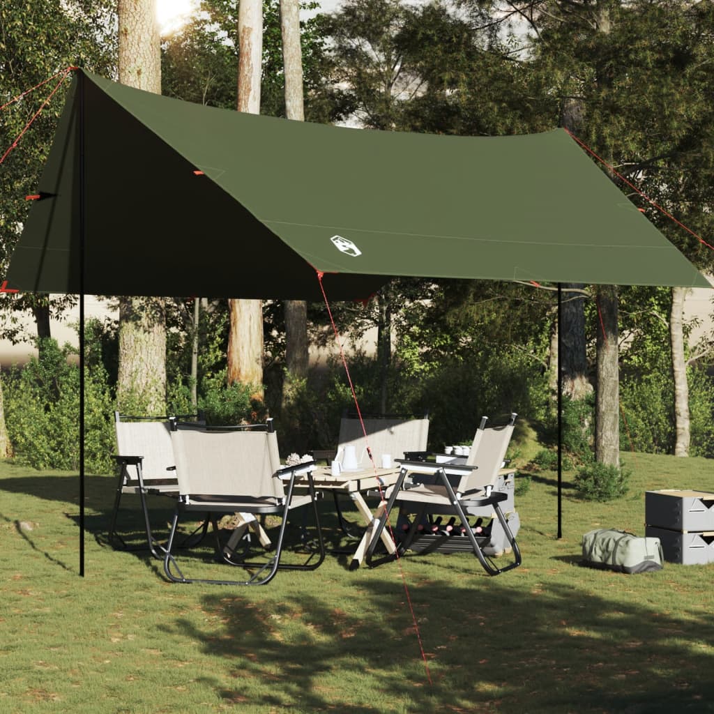 Leirintäalue tarp oliivinvihreä 462x306x211 cm vedenpitävä