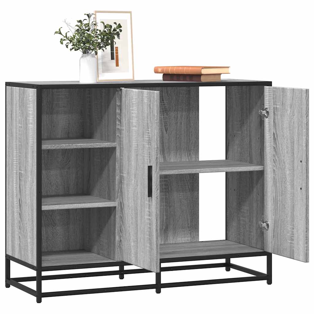 Senkki harmaa Sonoma 92x35x76 cm tekninen puu
