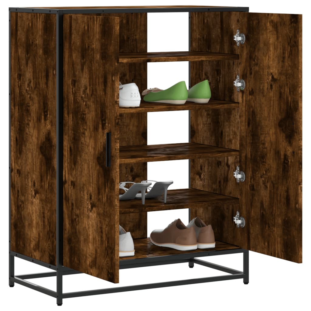 Kenkäkaappi savutammi 75x38x97,5 cm tekninen puu