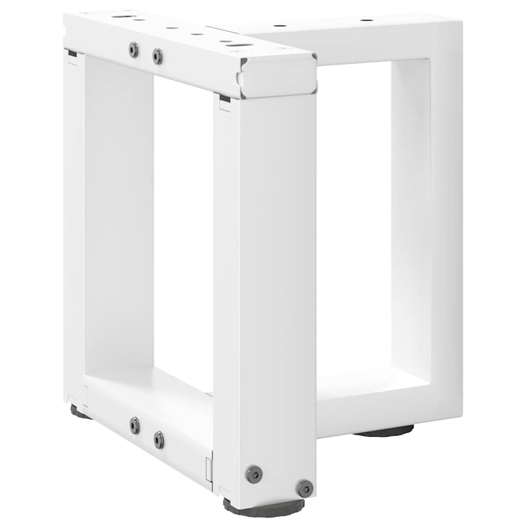 Sohvapöydän jalat T-muotoiset 2 kpl valkoinen 30x25x(30-31)cm