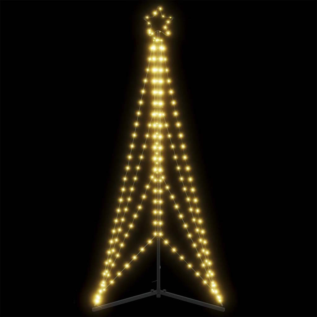 LED joulukuusi 363 lämpimän valkoista LED-valoa 182 cm