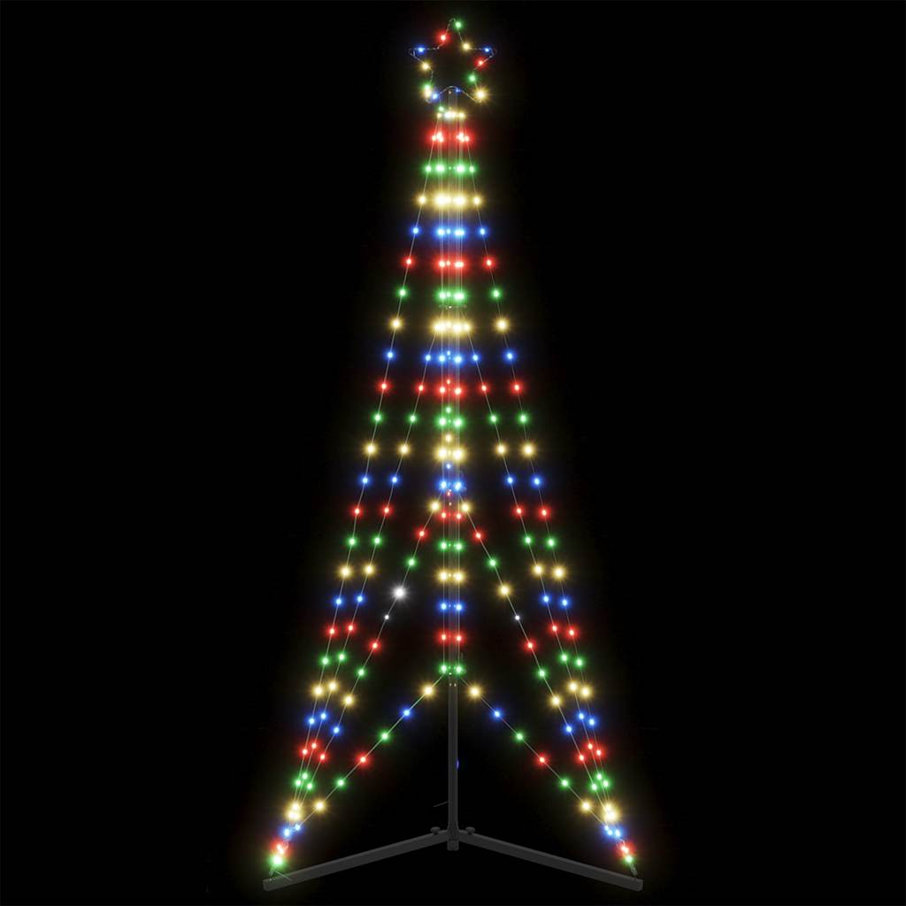LED joulukuusi 363 värikästä LED-valoa 182 cm