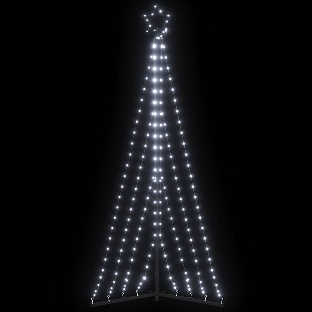 LED joulukuusi 339 kylmän valkoista LED-valoa 187 cm