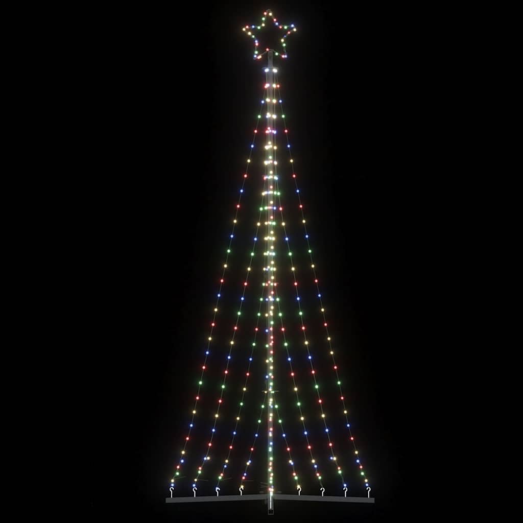 LED joulukuusi 447 värikästä LED-valoa 249 cm