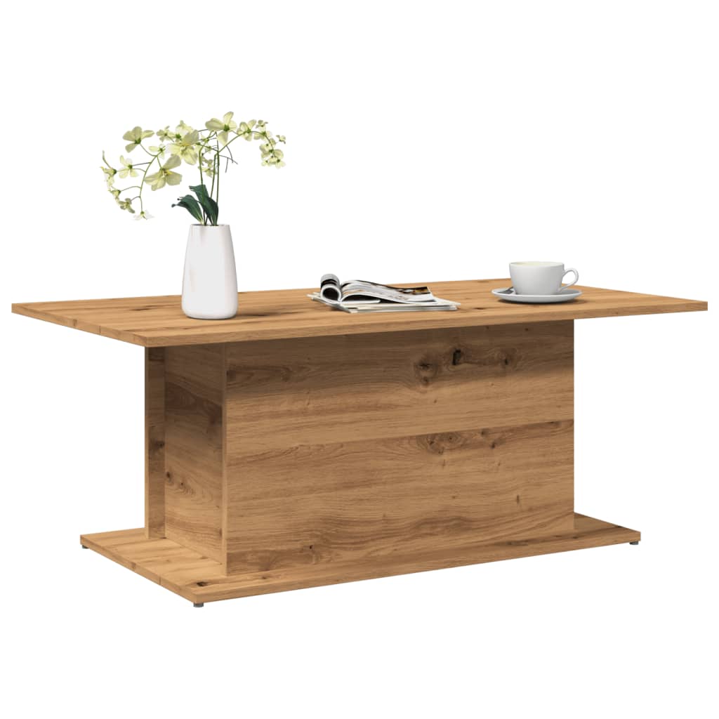 Sohvapöytä artesaani tammi 102x55,5x40 cm tekninen puu