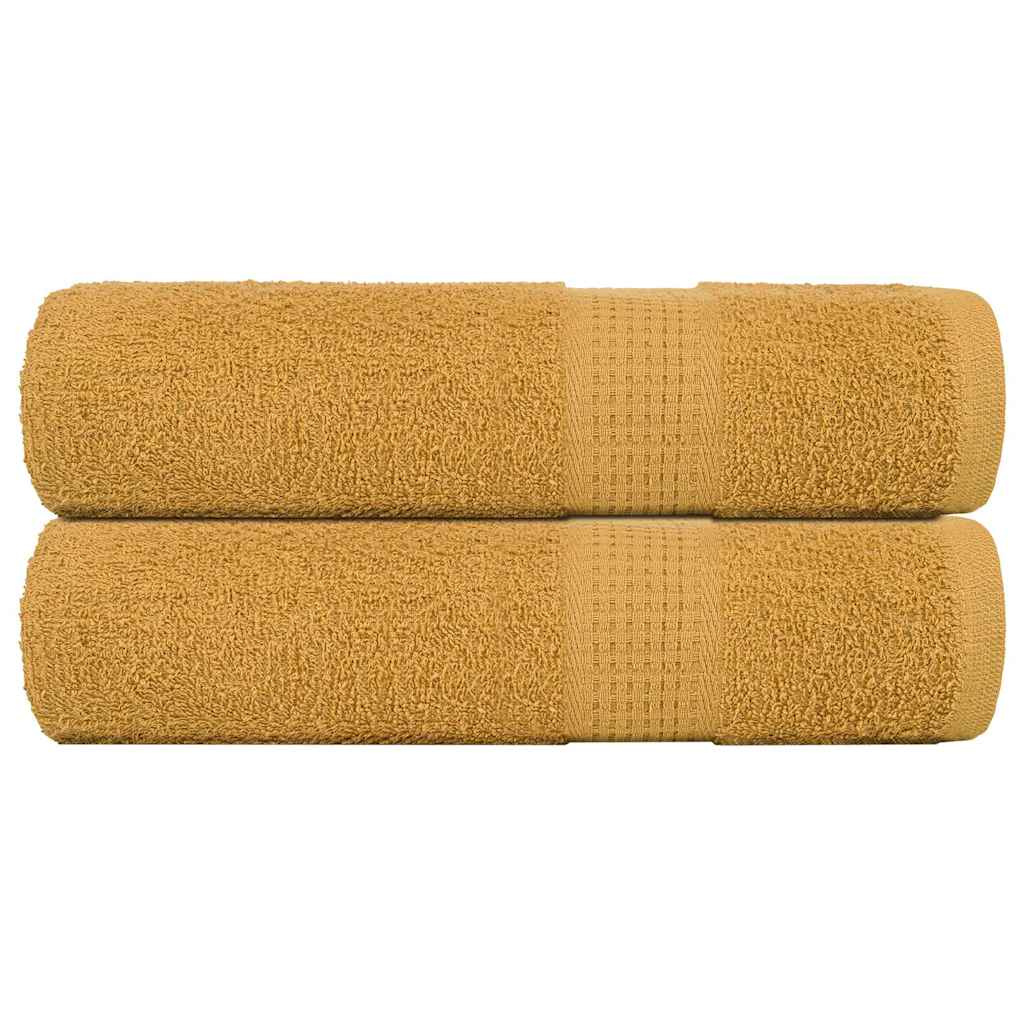 Kylpypyyhkeet 2 kpl FROGN kulta 100x150 cm 100% puuvilla