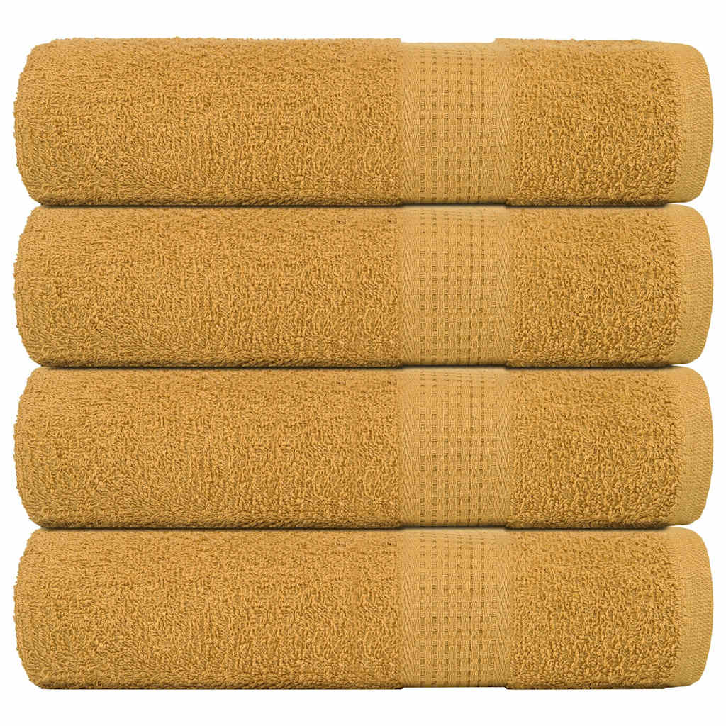 Kylpypyyhkeet 4 kpl FROGN kulta 100x150 cm 100% puuvilla
