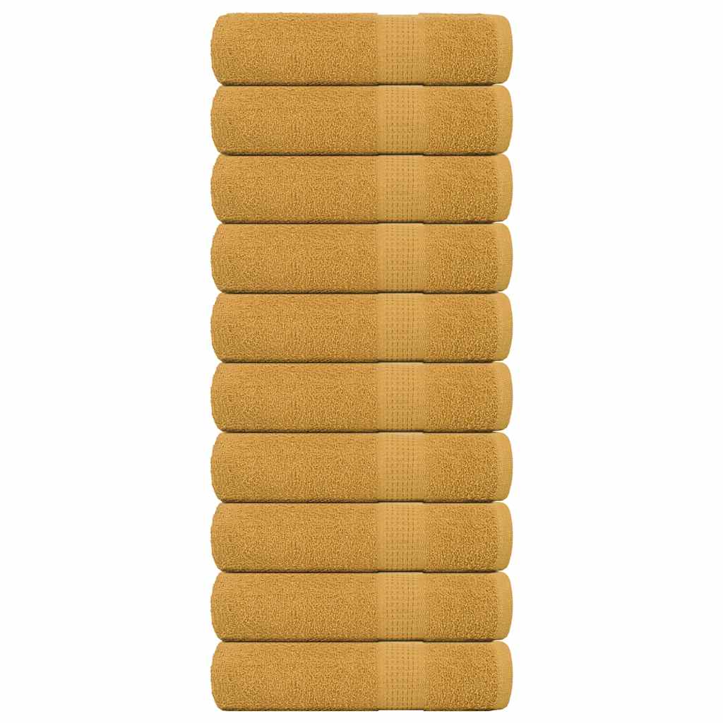 Kylpypyyhkeet 10 kpl FROGN kulta 100x150 cm 100% puuvilla