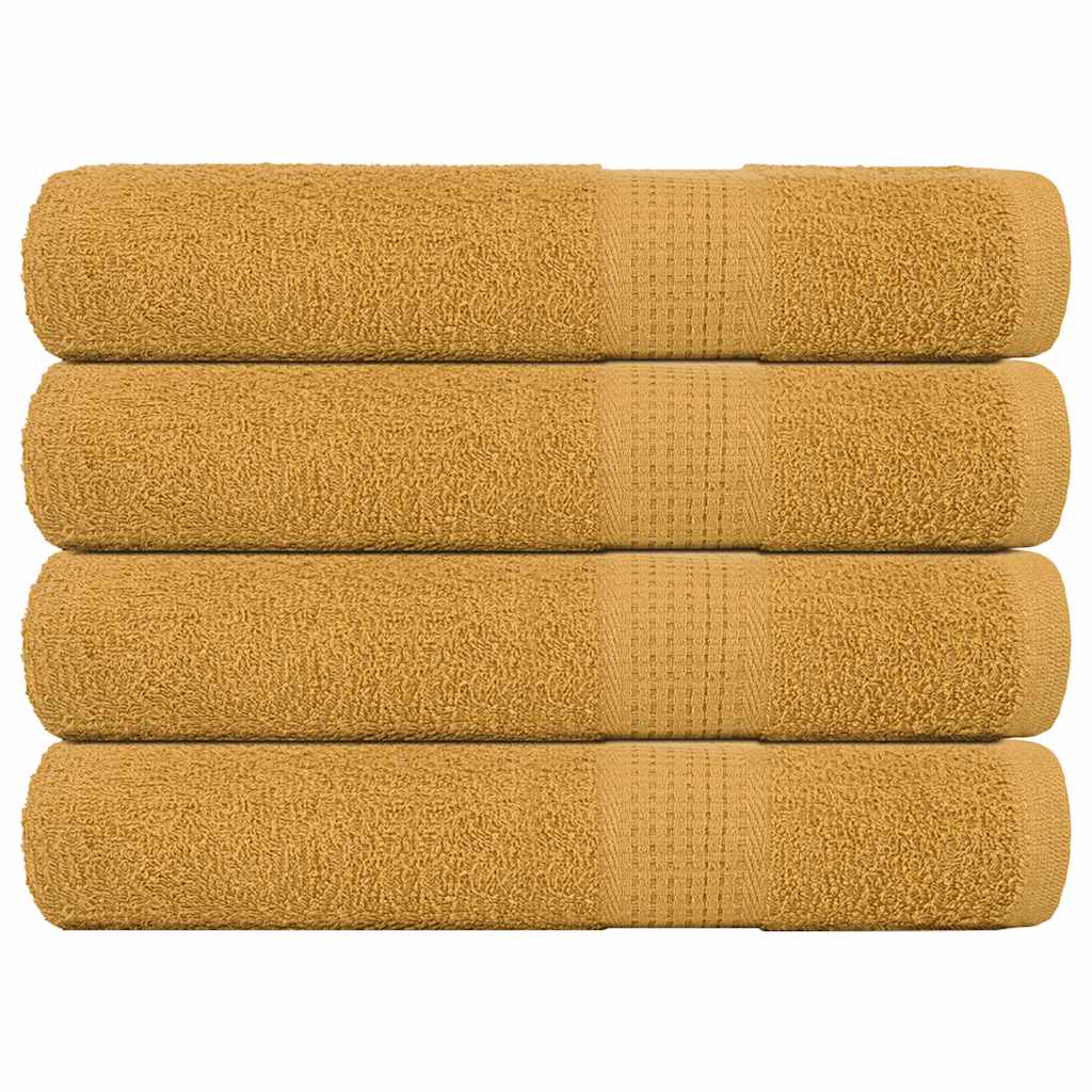 Saunapyyhkeet 4 kpl FROGN kulta 80x200 cm 100% puuvilla