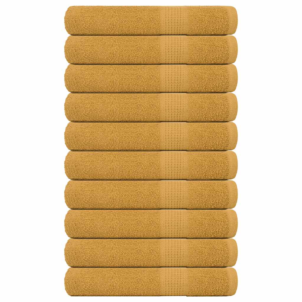 Saunapyyhkeet 10 kpl FROGN kulta 80x200 cm 100% puuvilla