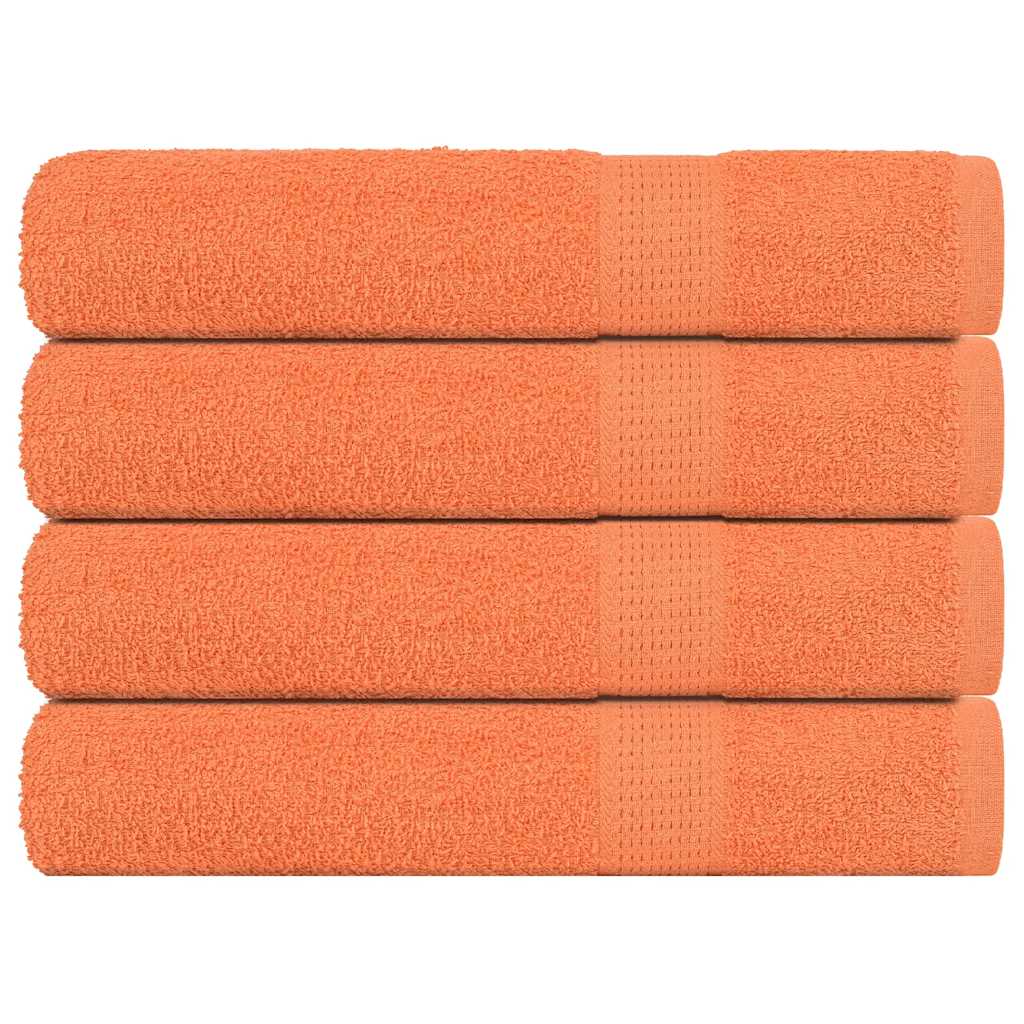 Saunapyyhkeet 4 kpl FROGN oranssi 80x200 cm 100% puuvilla