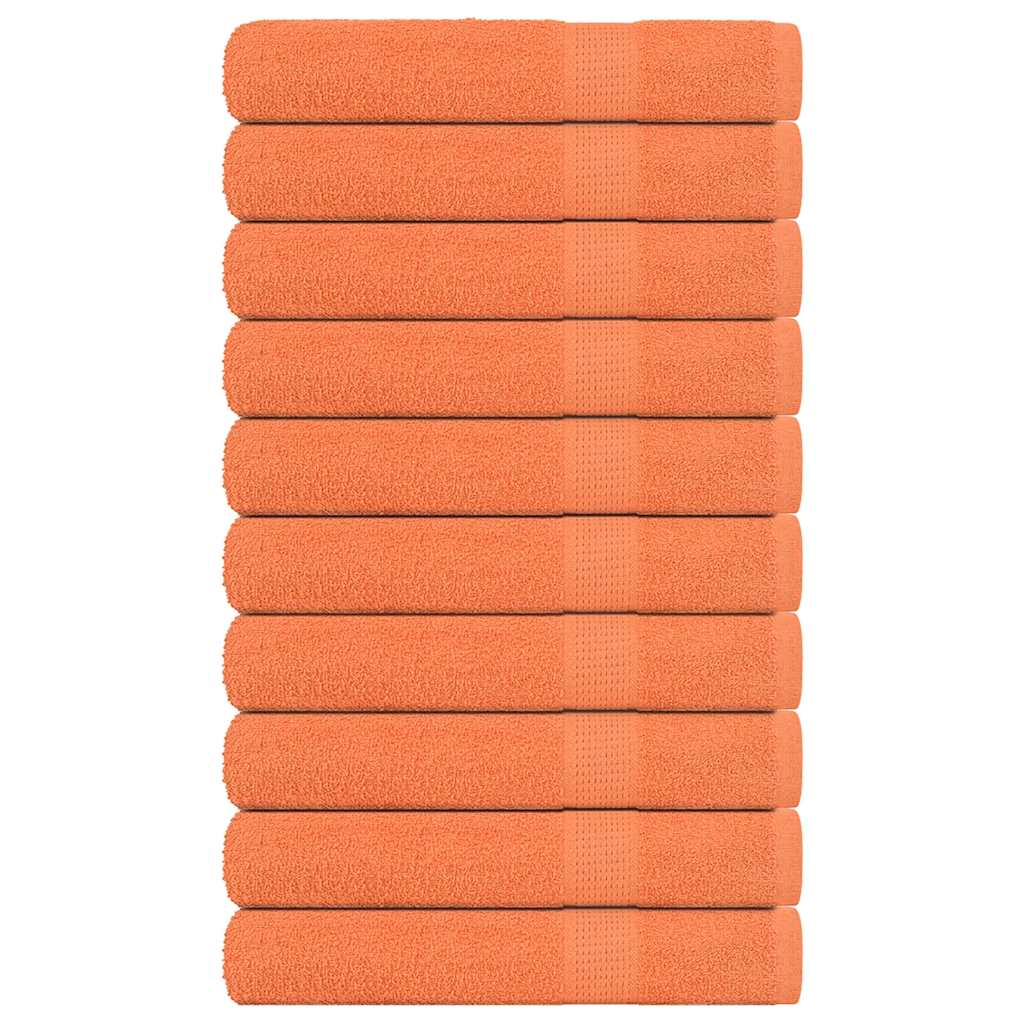 Saunapyyhkeet 10 kpl FROGN oranssi 80x200 cm 100% puuvilla