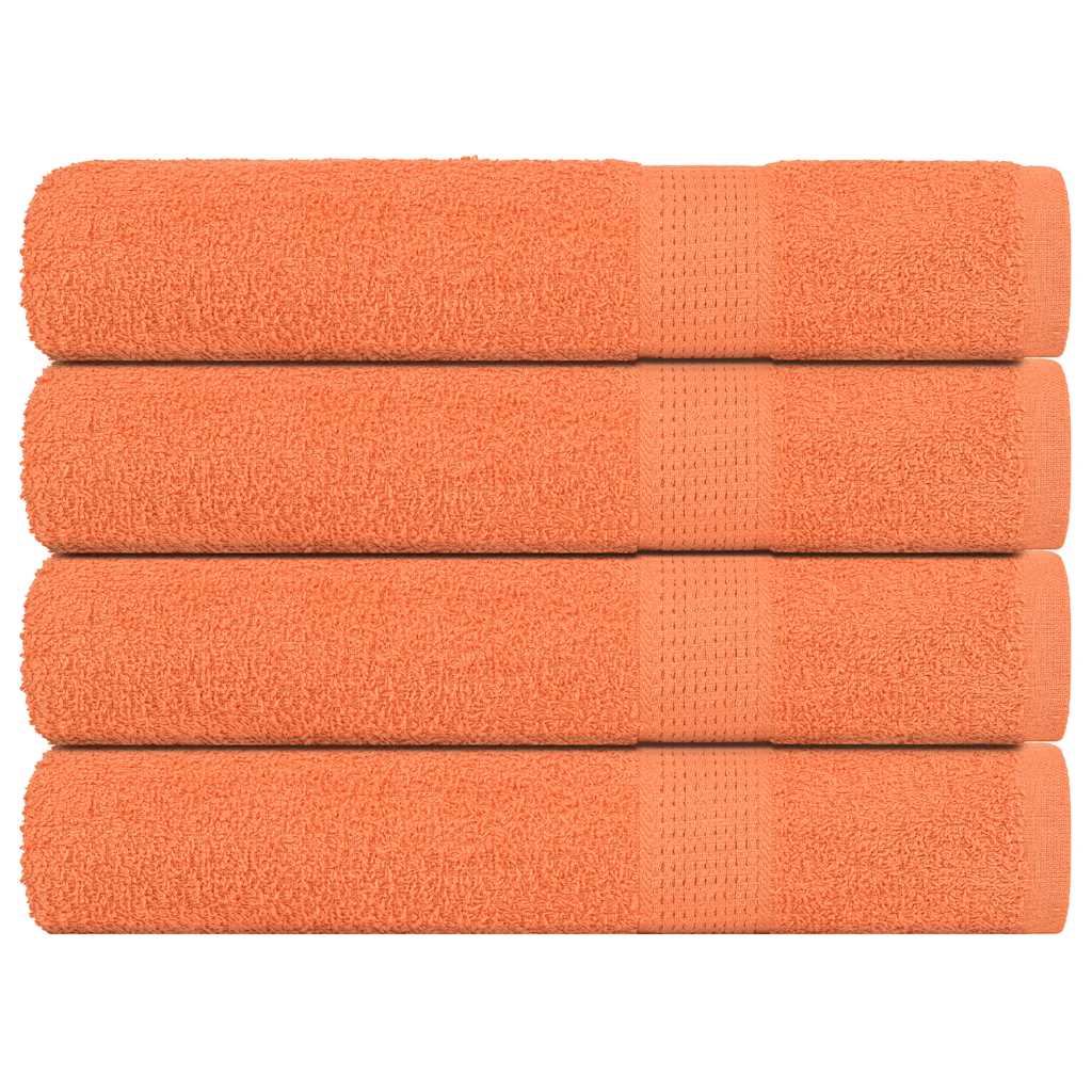 Pyyhkeet 4 kpl FROGN oranssi 100x200 cm 100% puuvilla