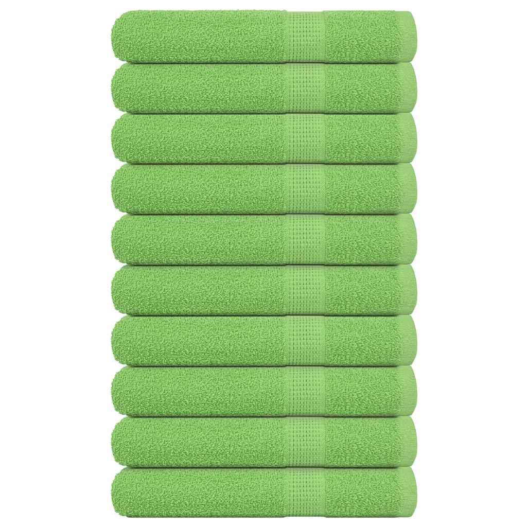 Saunapyyhkeet 10 kpl FROGN omenanvihreä 80x200 cm 100% puuvilla