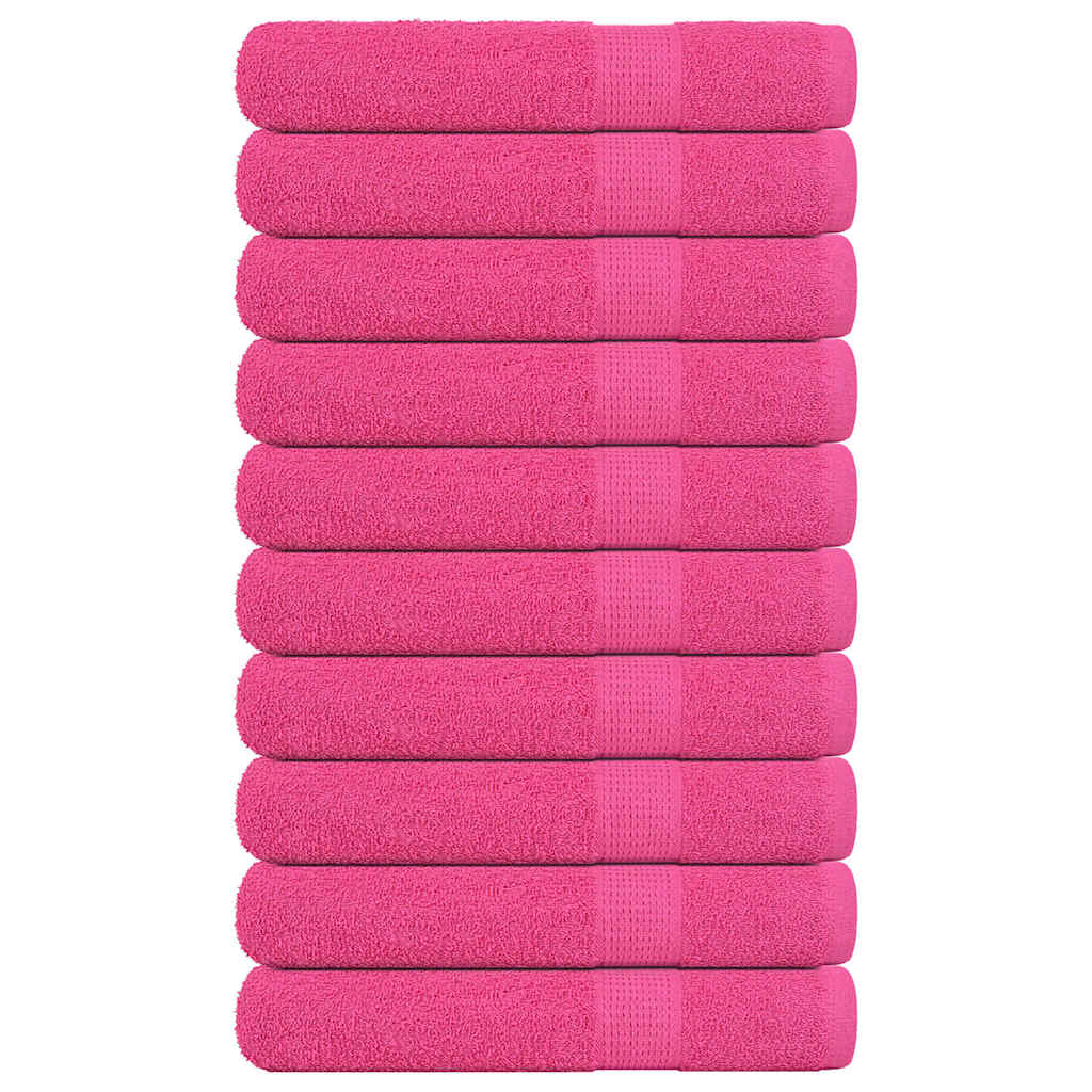 Pyyhkeet 10 kpl FROGN pinkki 100x200 cm 100% puuvilla