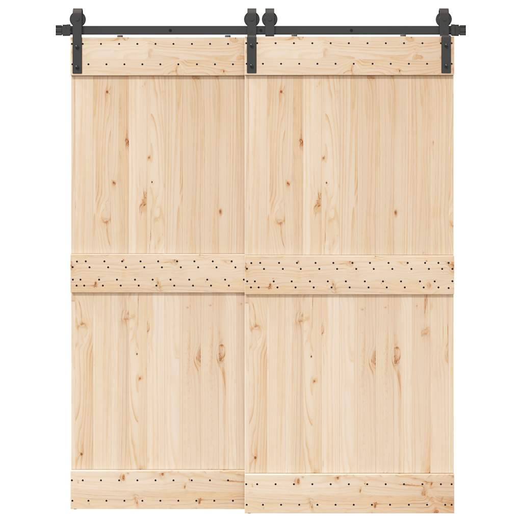 Liukuoven asennussarja teräs 183 cm musta
