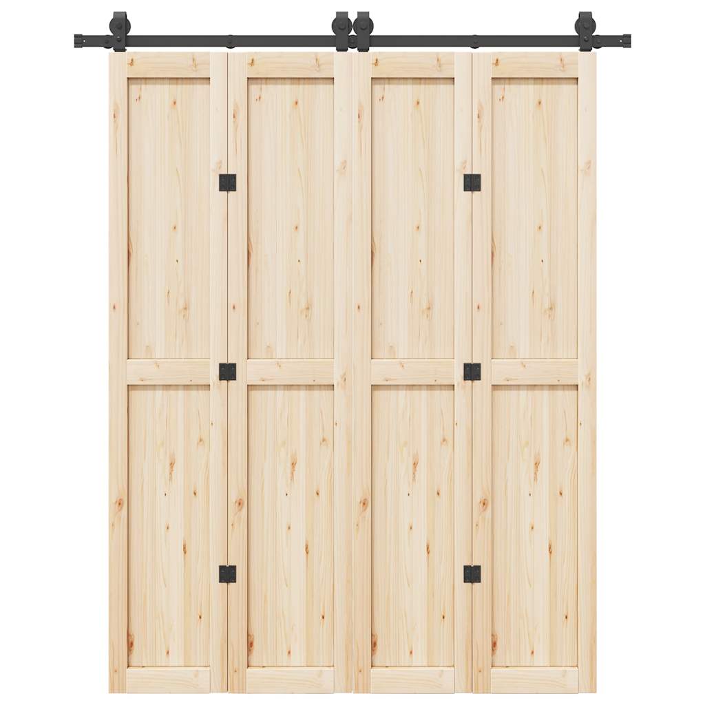 Liukuoven asennussarja teräs 183 cm musta