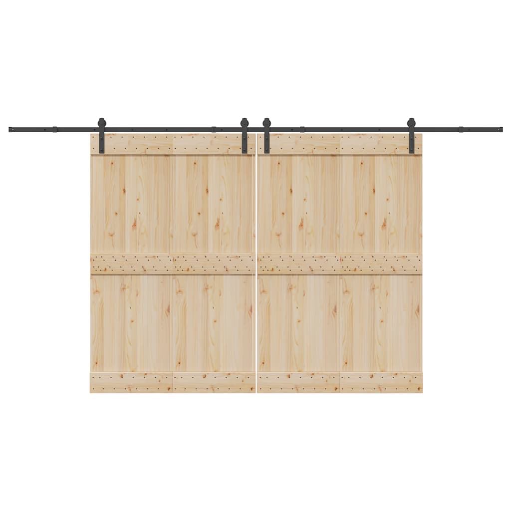 Liukuovi Hardware Kit 400 cm Teräs Musta