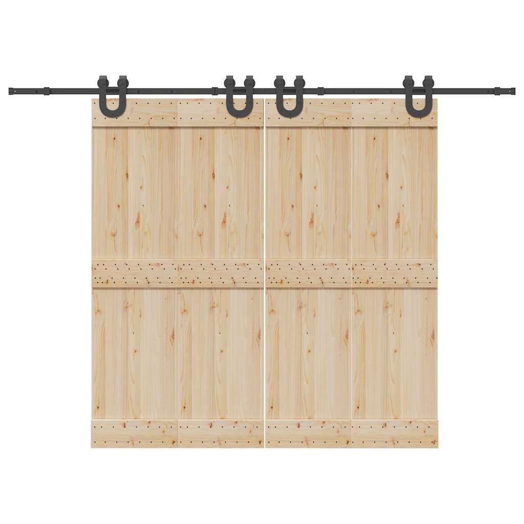 Liukuovi Hardware Kit 400 cm Teräs Musta