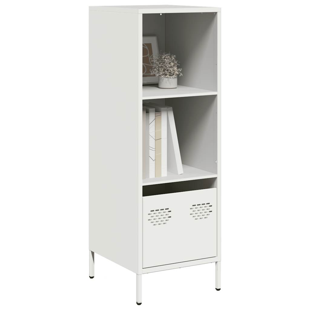 Highboard Valkoinen 35x39x103,5 cm Teräs