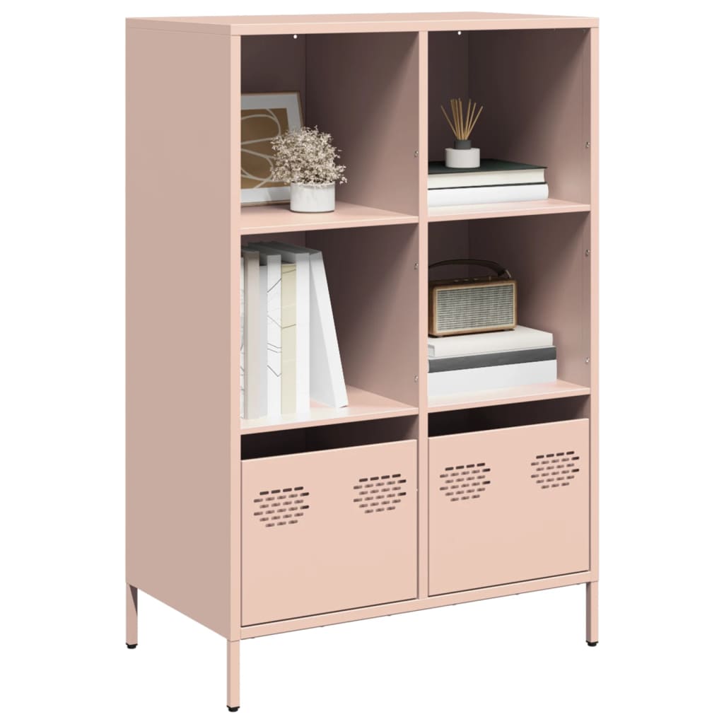 Kaappi pinkki 68x39x103,5 cm teräs