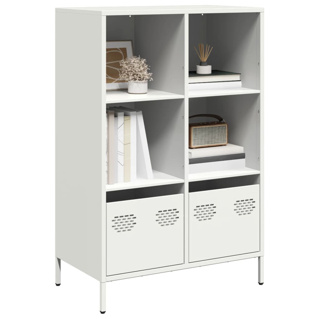 Highboard Valkoinen 68x39x103,5 cm Teräs