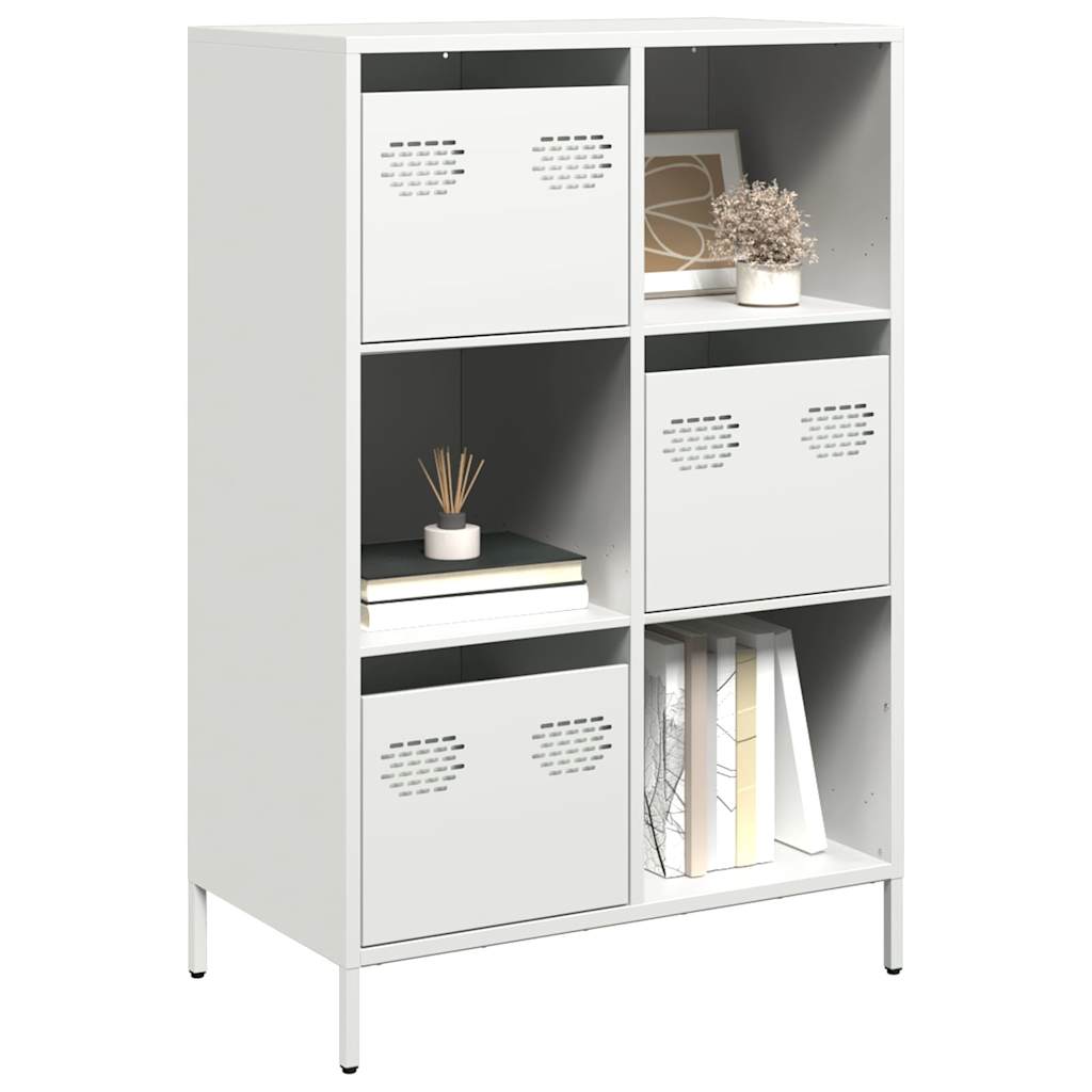 Highboard Valkoinen 68x39x103,5 cm Teräs