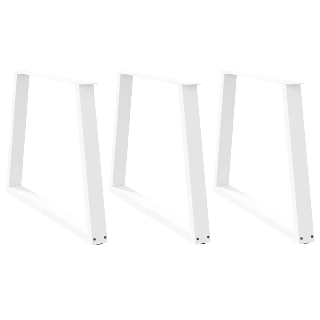 Ruokapöydän jalat V-muoto 3 kpl Valkoinen 100x(72-73,3) cm