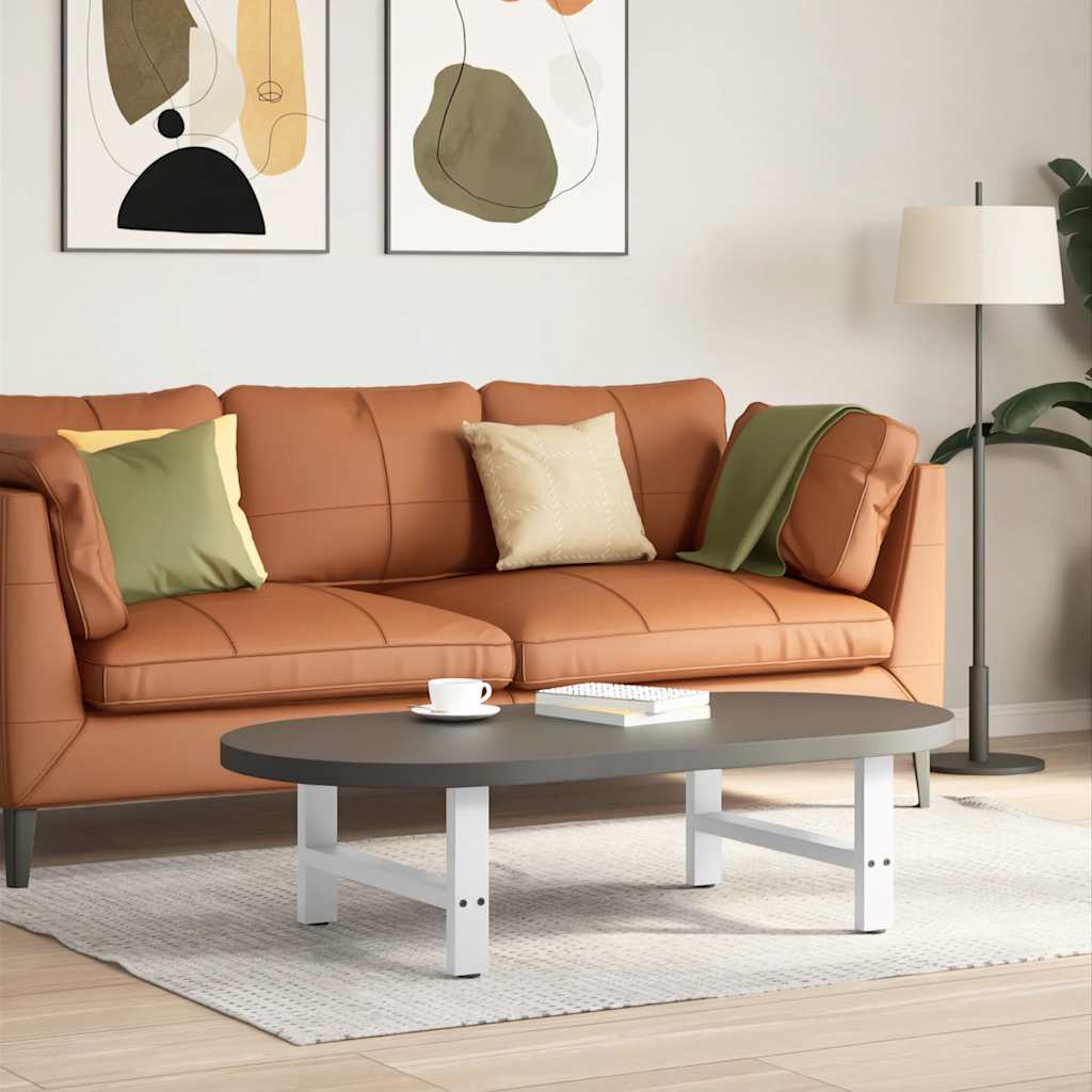 Sohvapöydän jalat valkoinen 2 kpl 60x(30-31) cm teräs