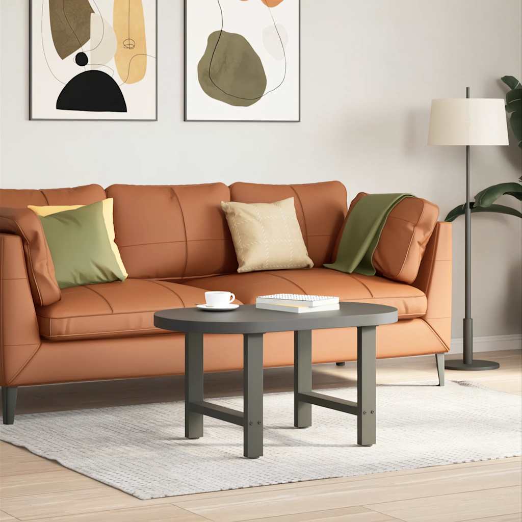 Sohvapöydän jalat antrasiitti 2 kpl 50x(42-43) cm teräs