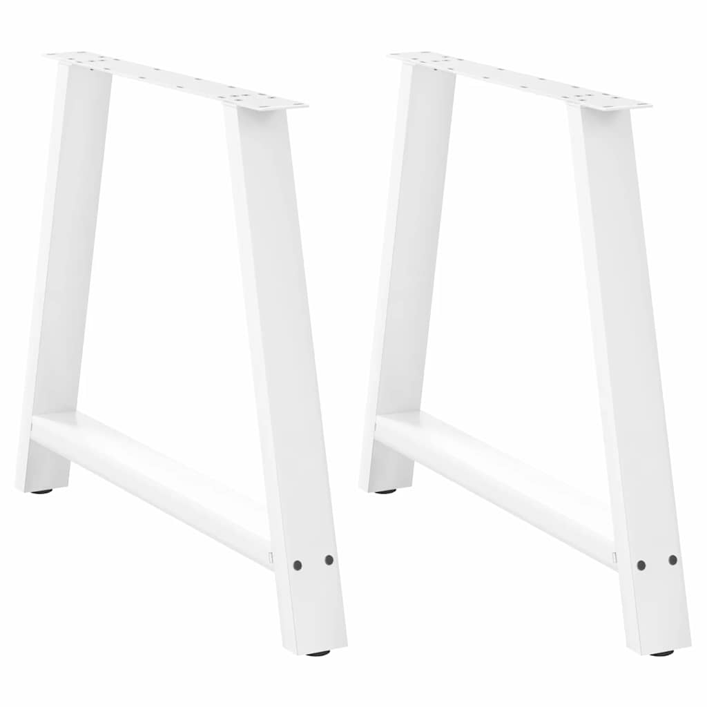 Sohvapöydän jalat A-muotoiset 2 kpl Valkoinen 100x(72-73) cm