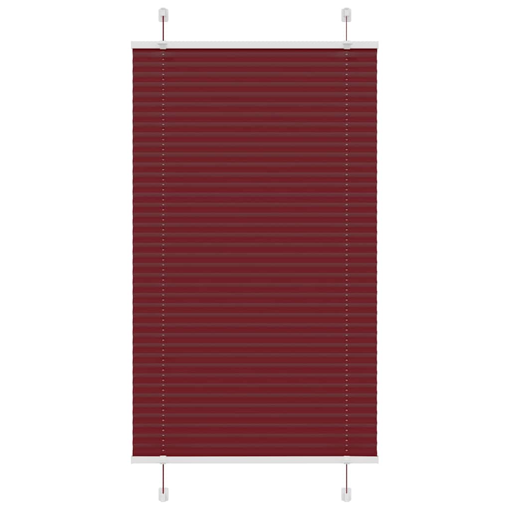 laskostettu blind Bordeaux Red 75x150 cm Kankaan leveys