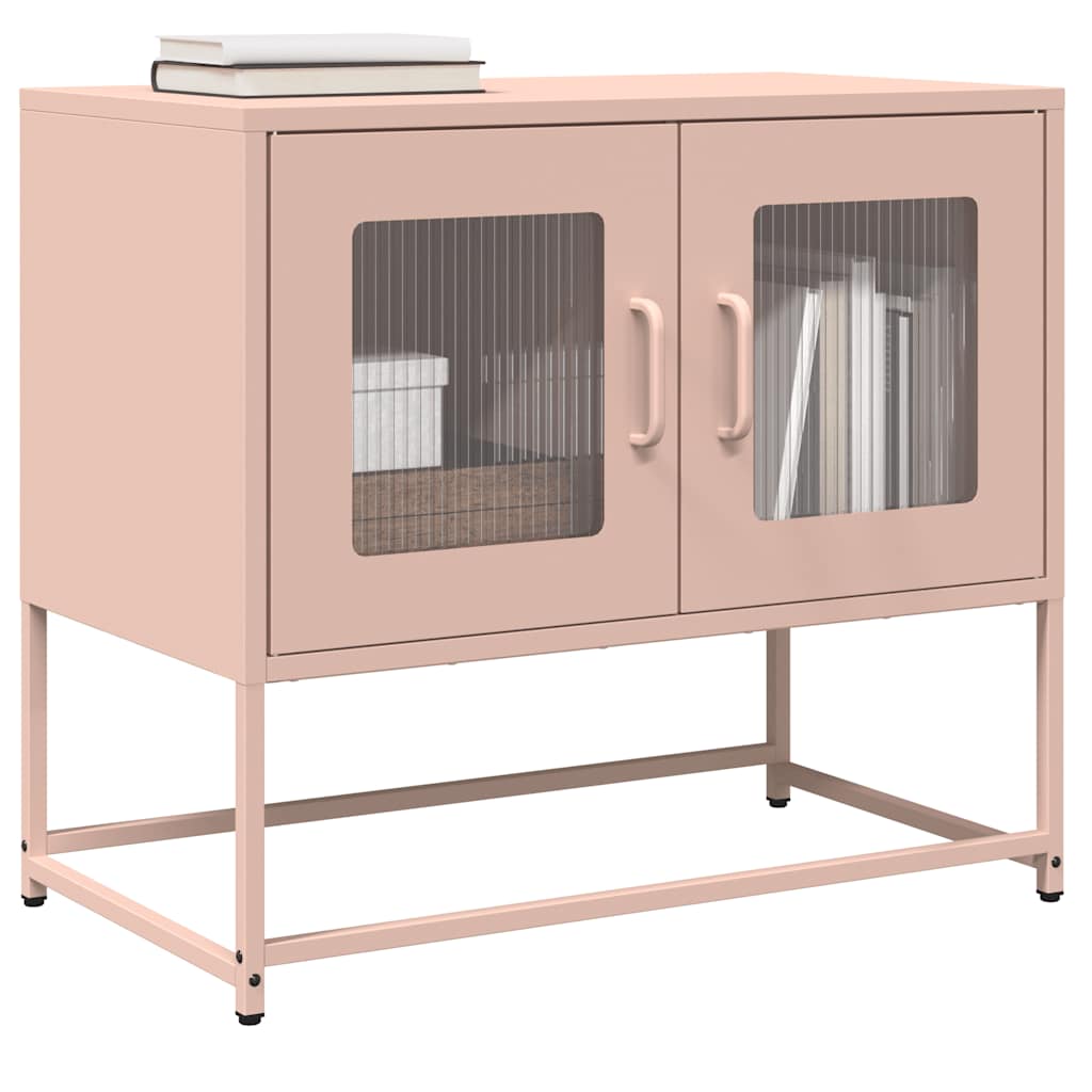 TV Kaappi Pinkki 68x39x60,5 cm Kylmävalssattu teräs