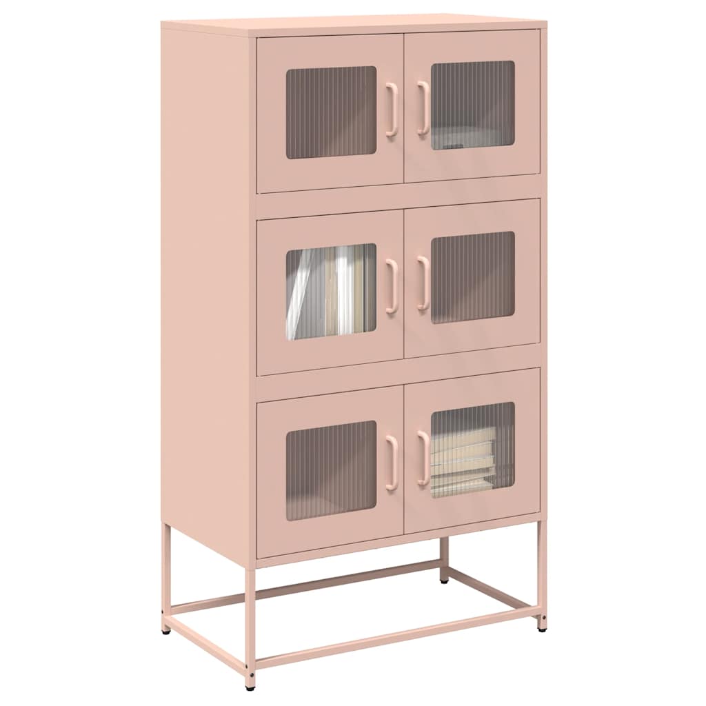 Highboard Pinkki 68x39x123 cm Teräs