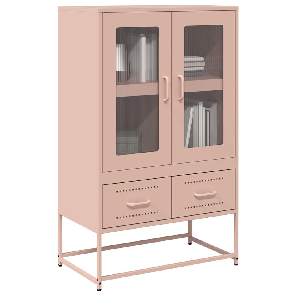 Kaappi pinkki 68x39x111,5 cm teräs