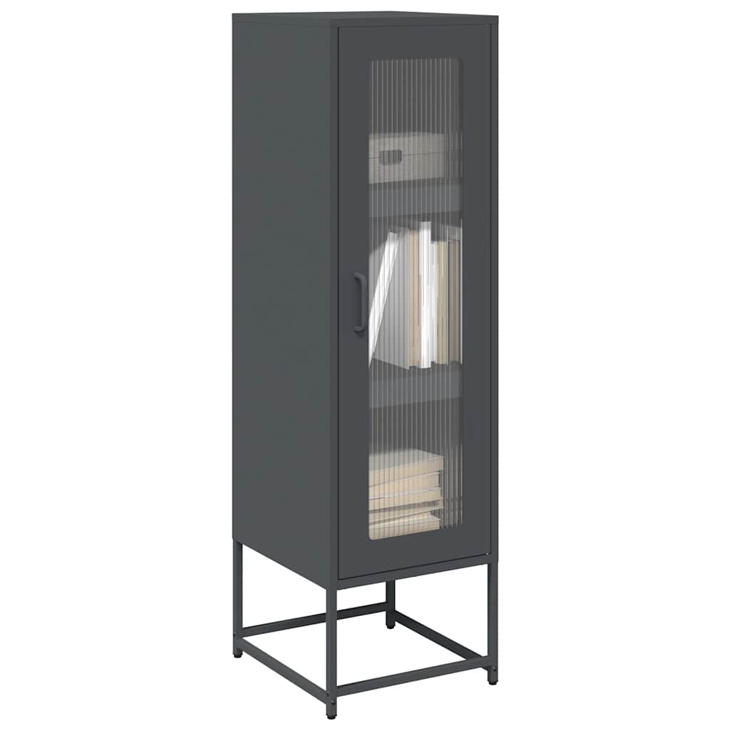Highboard Antrasiitti 36x39x123 cm Kylmävalssattu teräs
