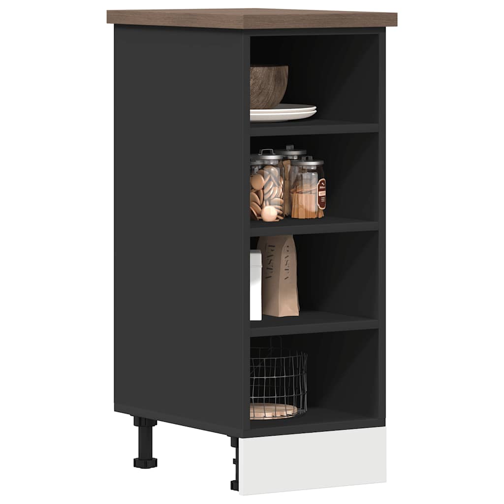 Alakaappi Musta 30x44,5x81,5 cm Engineered Wood