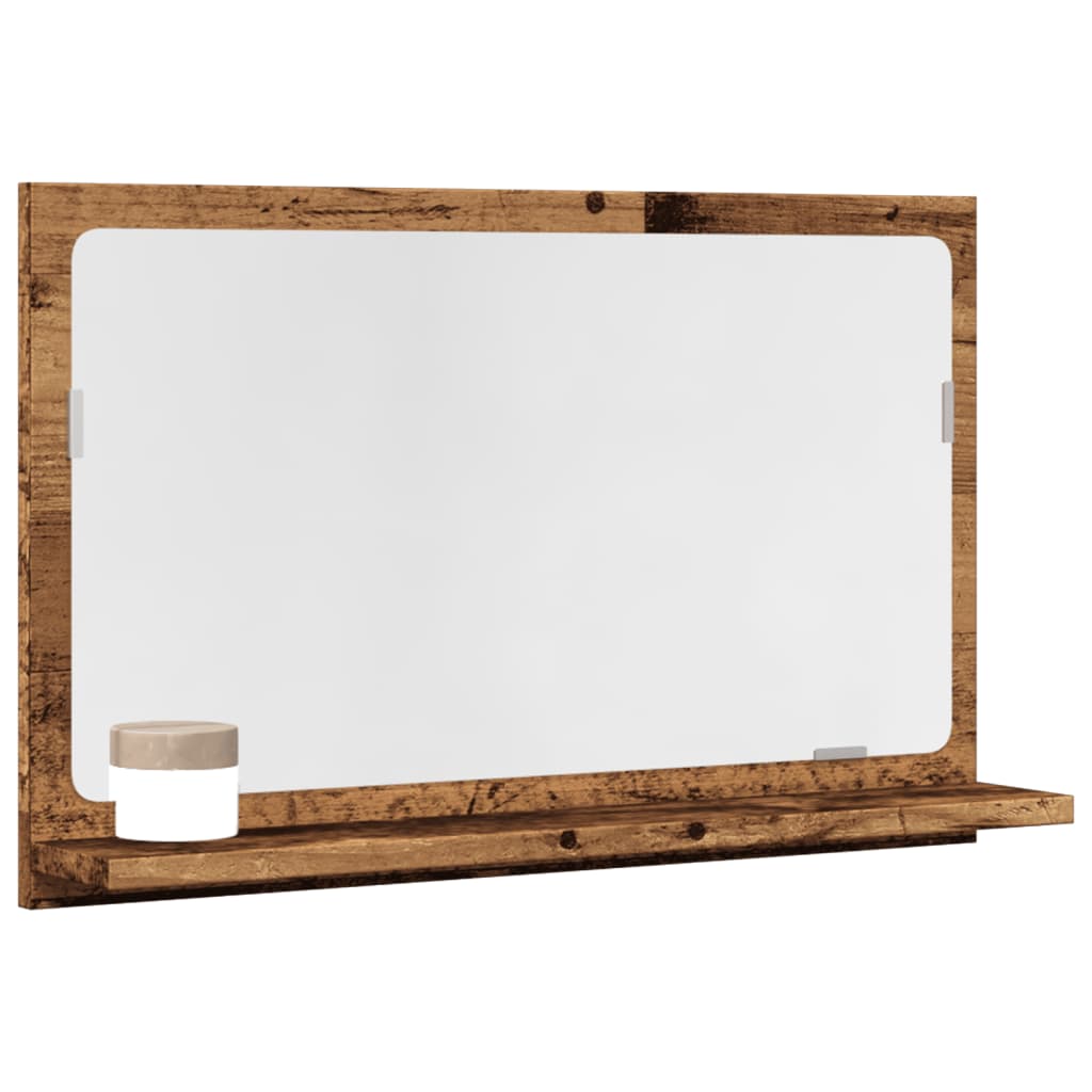 Kylpyhuoneen peilikaappi vanha puu 60x11x37 cm tekninen puu