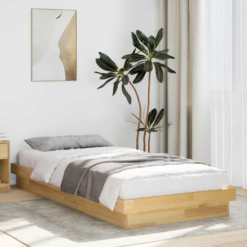 Sängynrunko Ilman Patjaa 90x190 cm massiivitammea