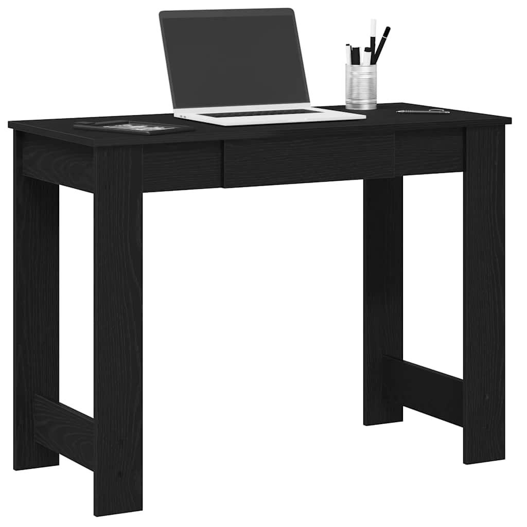 Työpöytä musta 100x45x75 cm tekninen puu