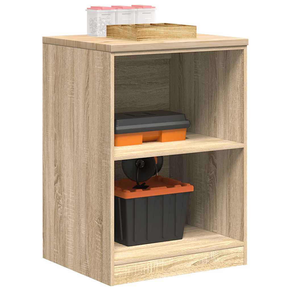 Autotallin säilytyskaappi sonoma tammi 60x51x85 cm täysi mänty