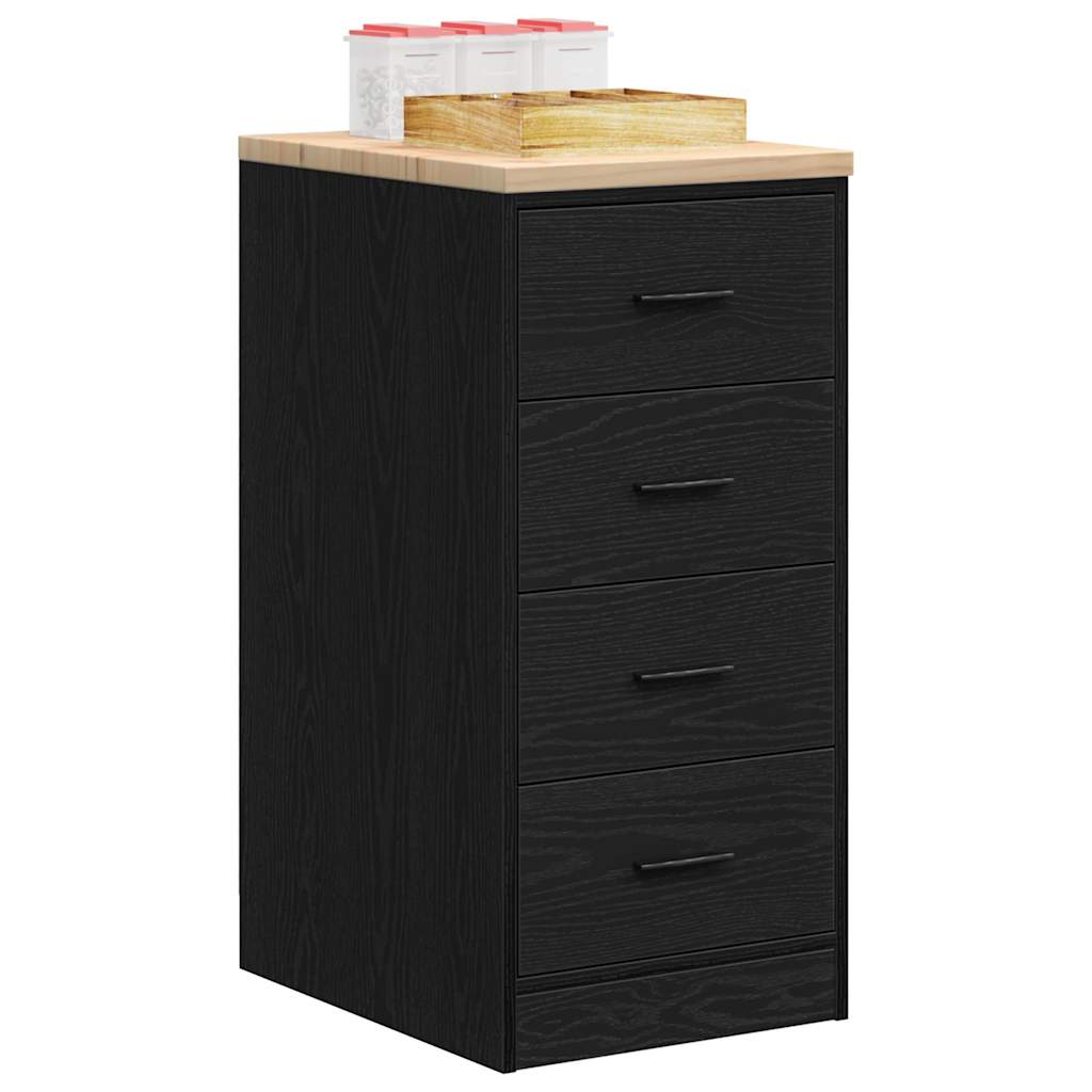 Autotallin säilytyskaappi musta 40x51x85 cm täysi mänty