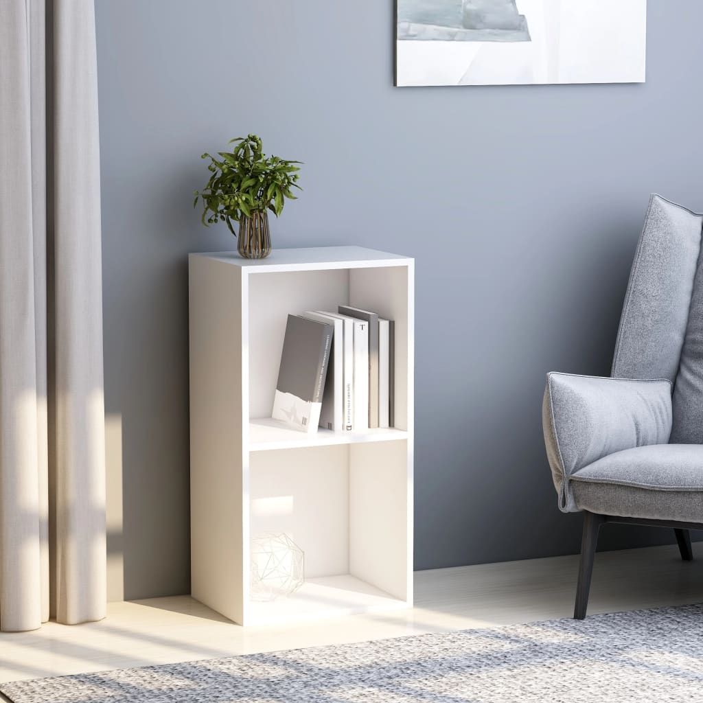 Kirjahylly Valkoinen 40x30x76,5 cm Engineered Wood