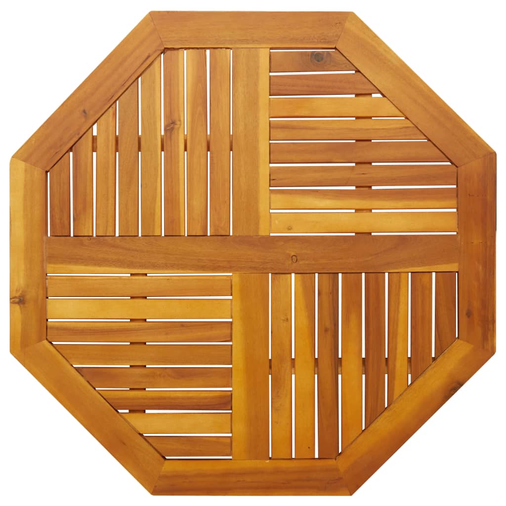 pöytälevy 90x90x2,2 cm kahdeksankulmainen massiivipuu akaasia
