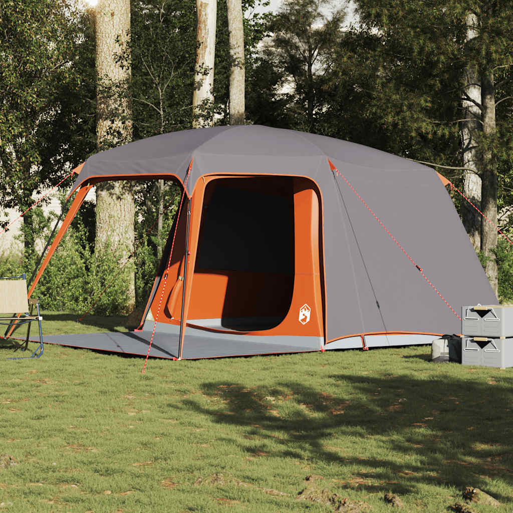 Camping Teltta Porch Dome 5-hengen harmaa oranssi vedenpitävä