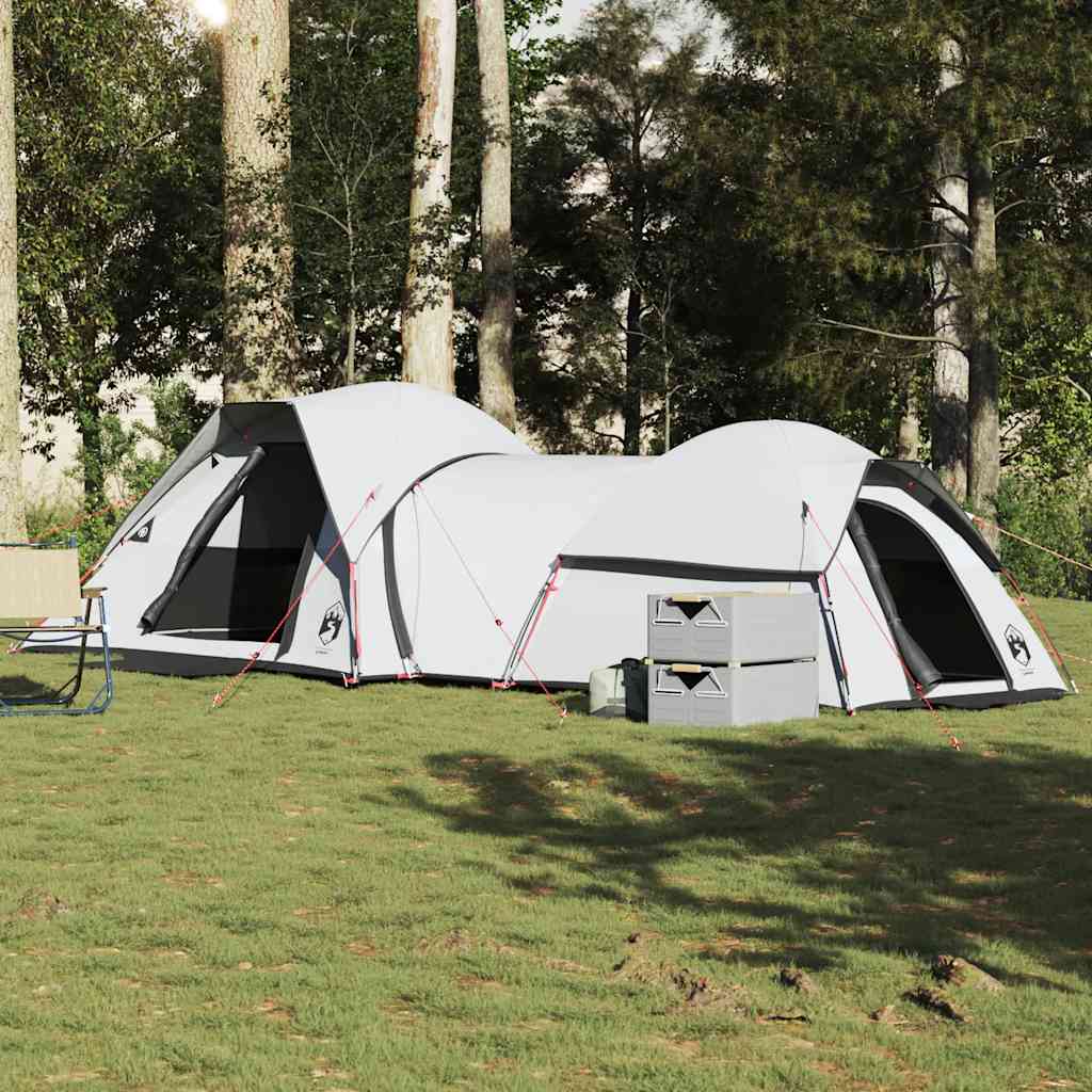 Camping Teltta 5-hengen valkoinen pimennyskangas vedenpitävä