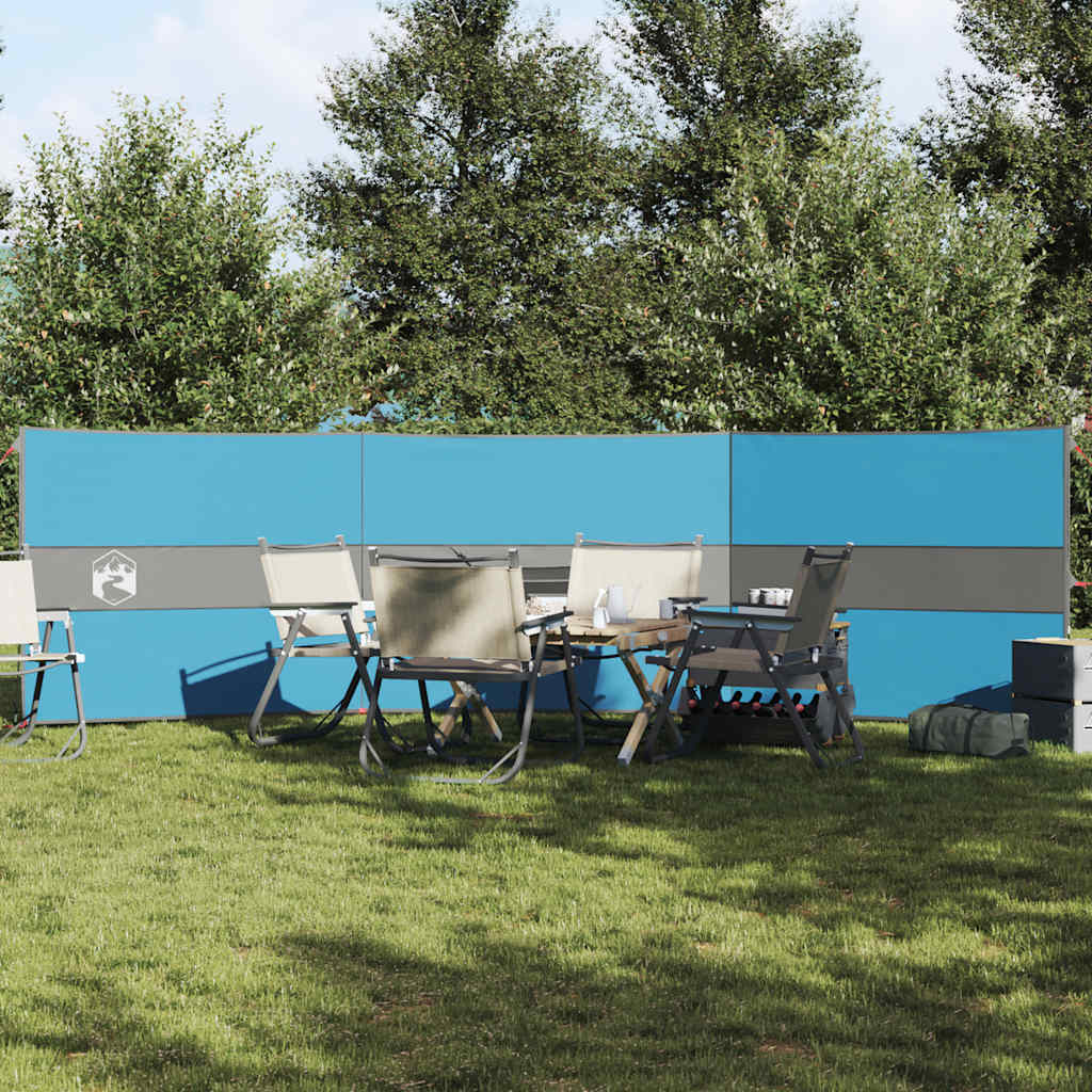 Camping Tuulensuoja Sininen 490x123 cm Vedenpitävä