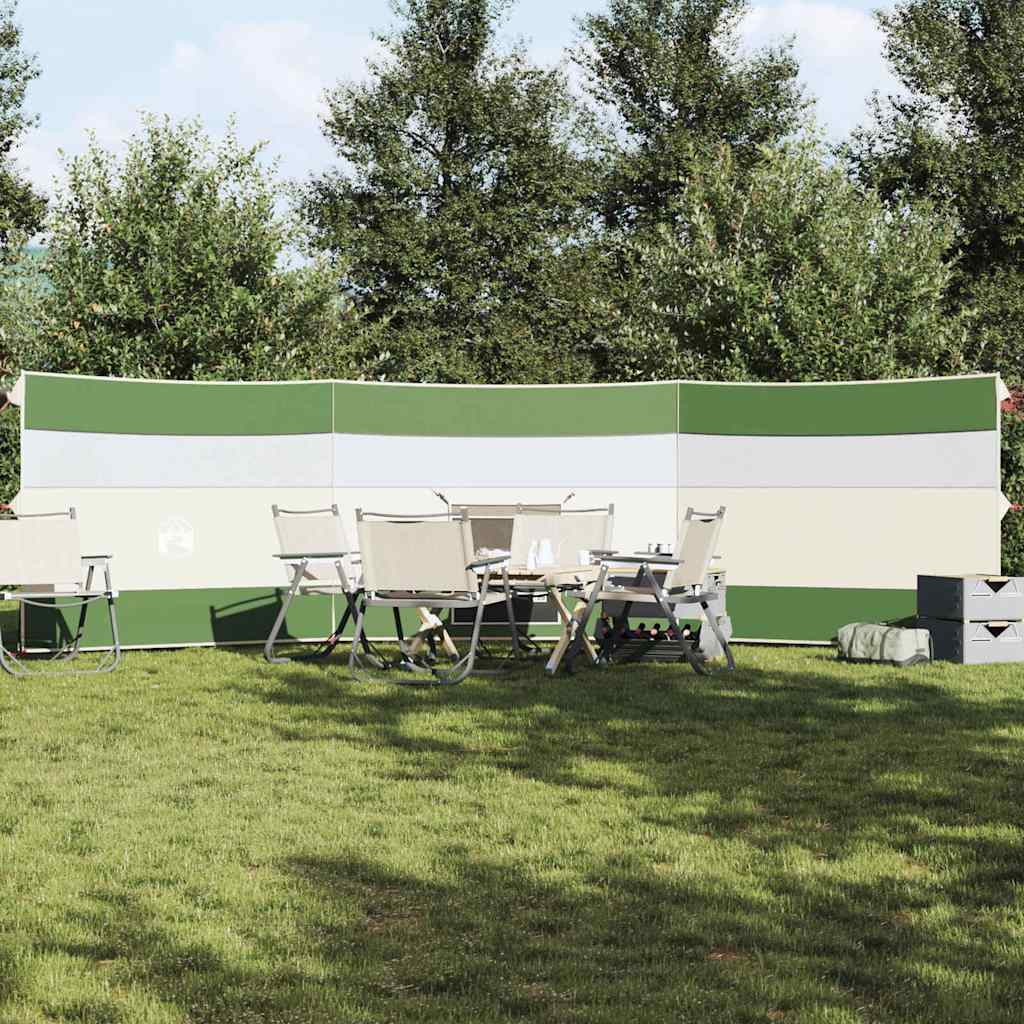 Camping Windbreak Green 508x130 cm Vedenpitävä