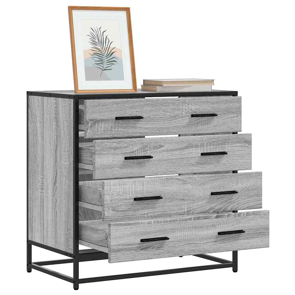 Laatikosto harmaa Sonoma 70x41x70 cm tekninen puu