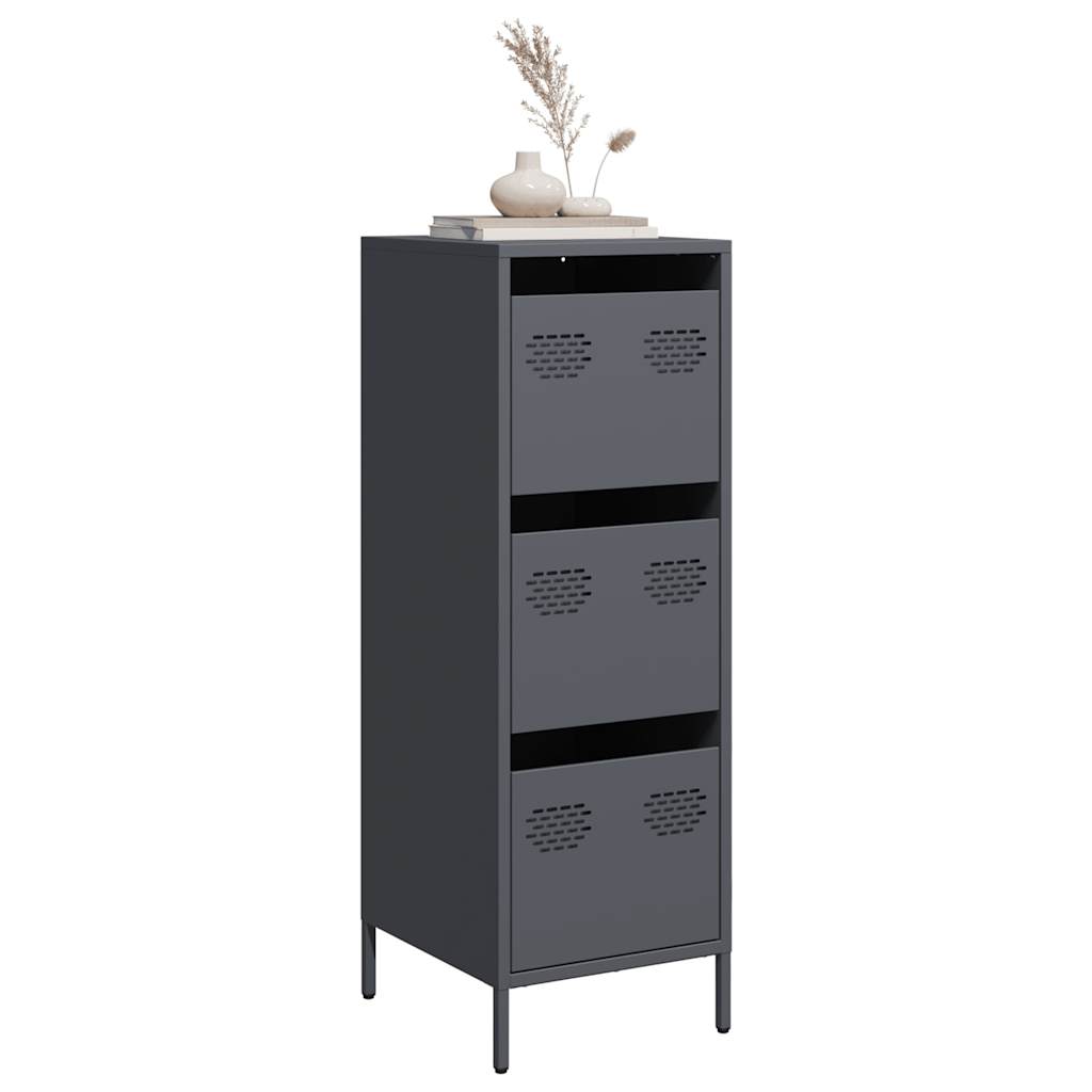 Highboard Antrasiitti 39x35x103,5 cm terästä